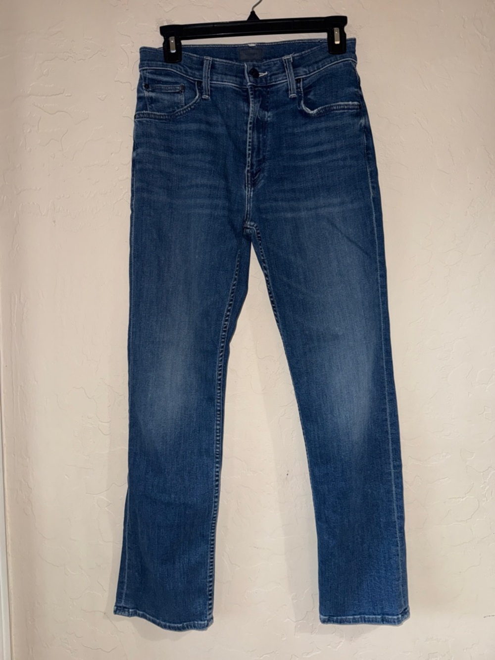 Mother mid rise rider straight leg high rise size 28